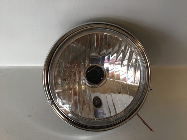 7" Universal forlygte H4 Sort